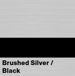 Brushed Silver/Black FLEXIBRASS .020IN - Rowmark FlexiBrass
